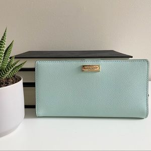 Kate Spade light aqua wallet, EUC